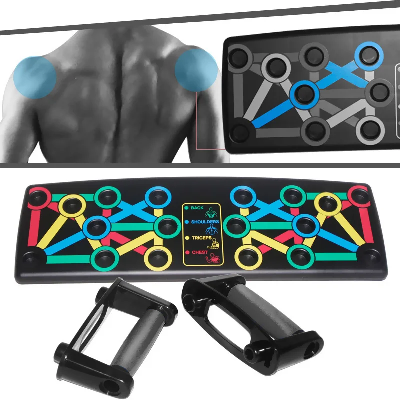 Push-up doska súpravy Odpor pásový výcvik silového výcviku skladacie fitnes zariadenia pre brucho brucho brucho chrbát silového tréningu