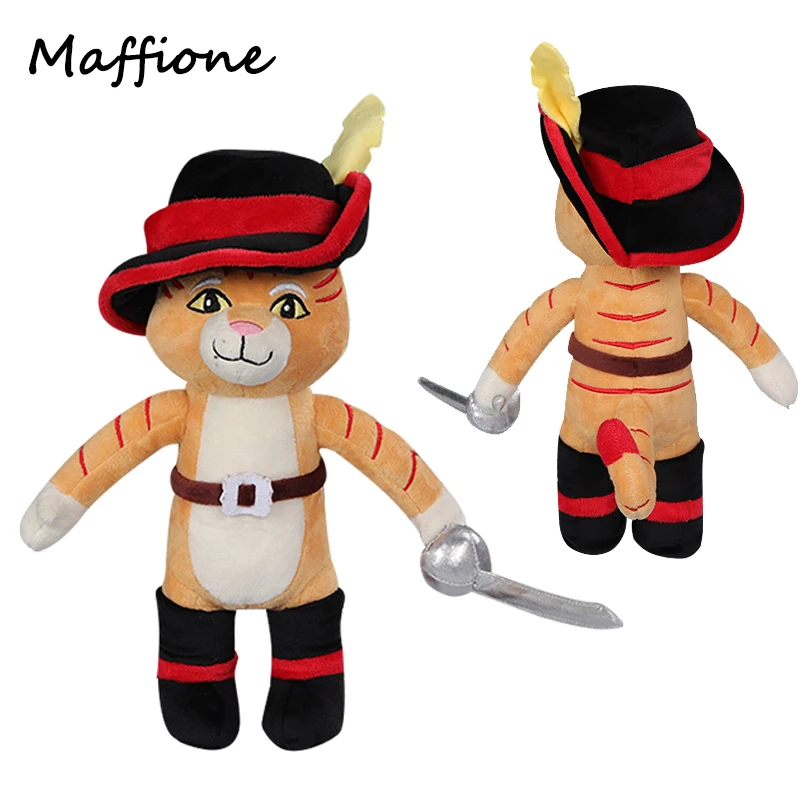 Puss cosplay v topánkach plyšové hračky mačka karikatúra mäkké plnené bábiky maskot narodeniny vianočné darčeky dospelé deti Halloween darček