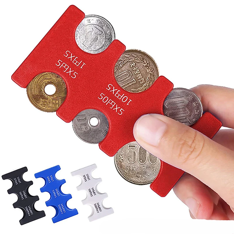 Puzdro 1pc mince japonský držiak na mince držiak puzdro Case Changer Letter Pustera peňaženka držiak na mince Plastová úložná skrinka Coin DispenSer