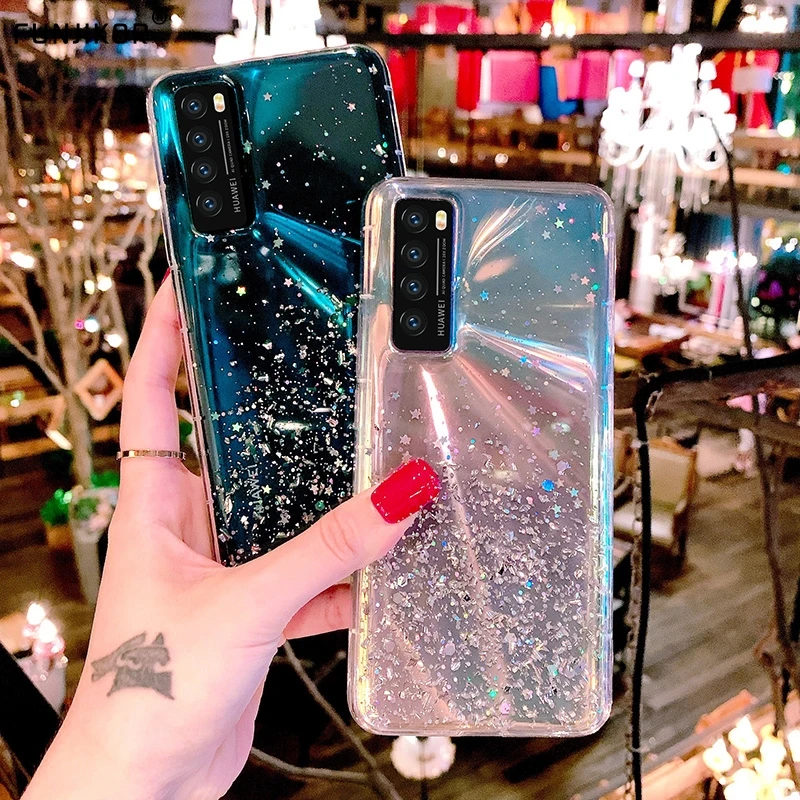 Puzdro Bling Star Glitter pre Vivo Y21S Y33S Y11S V21 Y21 Y72 Y52 5G Y16 Y35 Y55 Y53S Y22S V23 Y 52 72 Kryt mäkkého silikónového telefónu