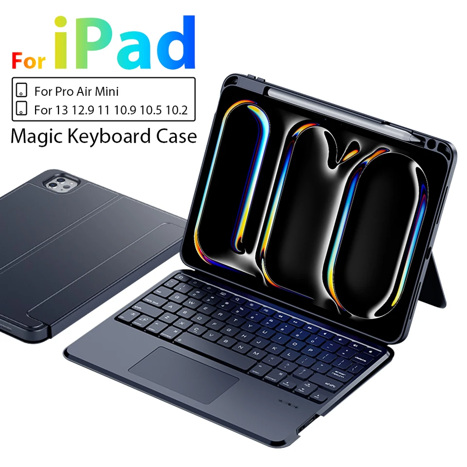 Puzdro Kúzie pre iPad Pro 13 11 M4 M2 12.9 10. 10. 10. generácia Funda pre iPad Air 5 4 Mini 6 10,2 2024 Magnetický obal