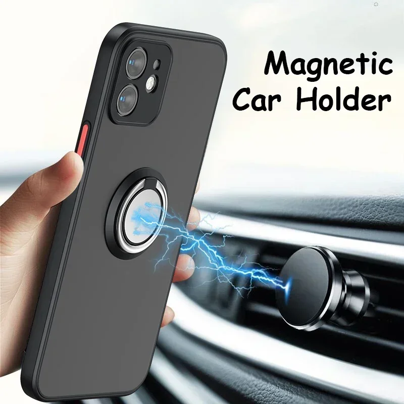 Puzdro na držiak magnetického krúžku pre iPhone 16 15 14 13 12 MINI 11 PRO xS Max xr x 8 7 plus SE 2022 2020