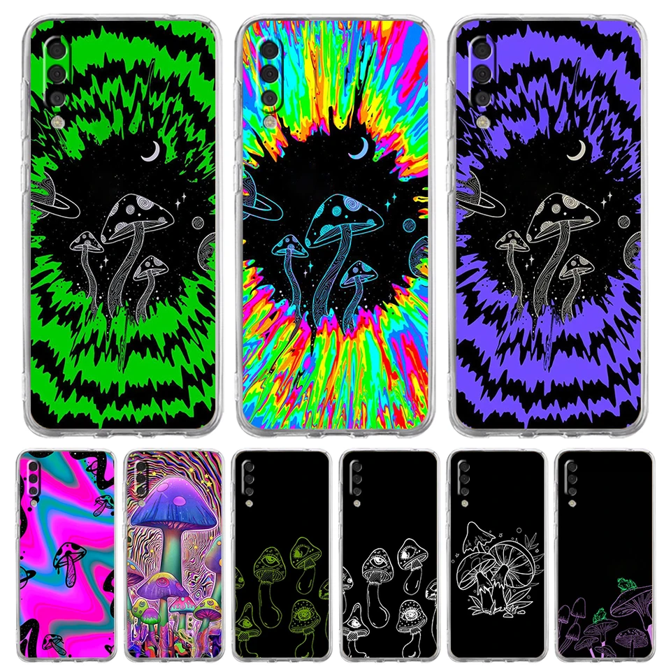 Puzdro na huby Priehľadné telefónny telefón pre Samsung Galaxy A12 A22 A50 A70 A40 A10 A20 A30 A02 A03S A04 Cover Silikone Shell Coque Capas