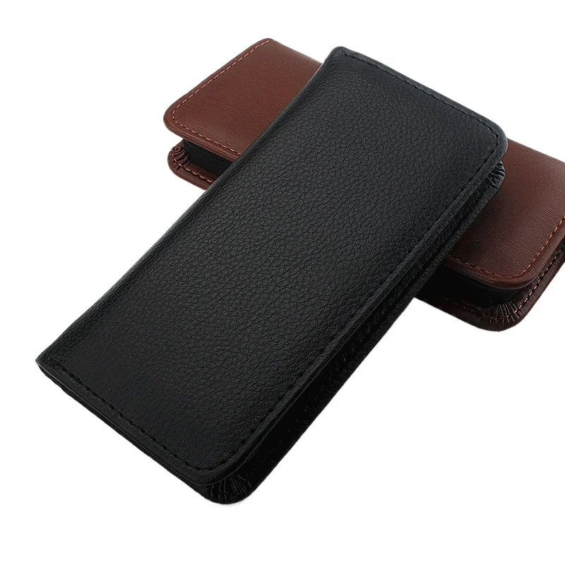 Puzdro na kožné fontány PU na zipsové puzdro Pen, ručne vyrábané tašku na držiak pera 3 rozdelené automaty