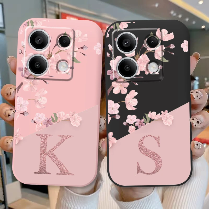 Puzdro na kvetinový telefón pre Redmi Note 13 Pro 4G 5G Shock odolný voči nárazu TPU Mäkký silikónový kryt pre Redmi Note13 Pro Shell Fundas