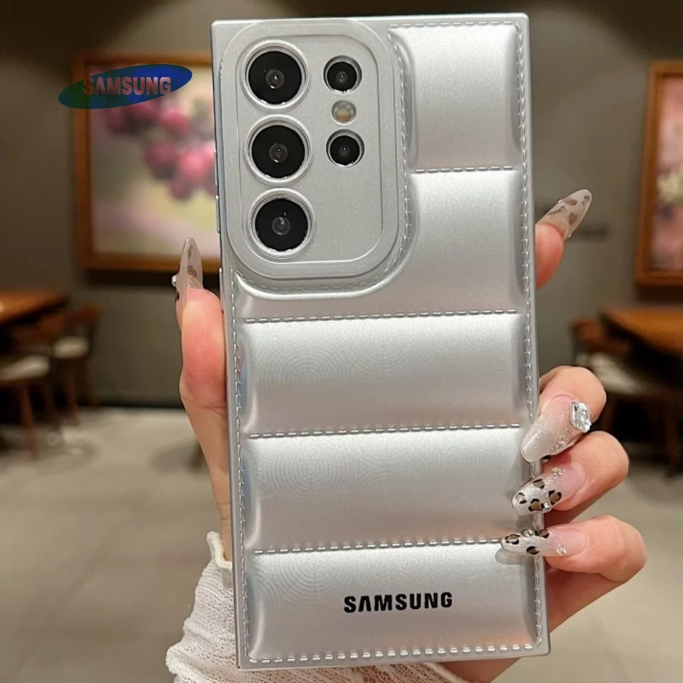Puzdro na luxusnú bundu pre Samsung Galaxy S25 S23 S24 Ultra S22 S21FE S20 A55 A54 A53 A50 A5 A51A25 A35