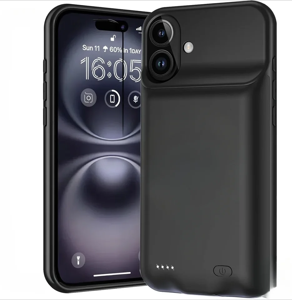Puzdro na nabíjačku inteligentných batérií pre iPhone 16 Prenosné nabíjateľné ochranné nabíjacie krytie Power Bank Batharie Externe Capa Funda