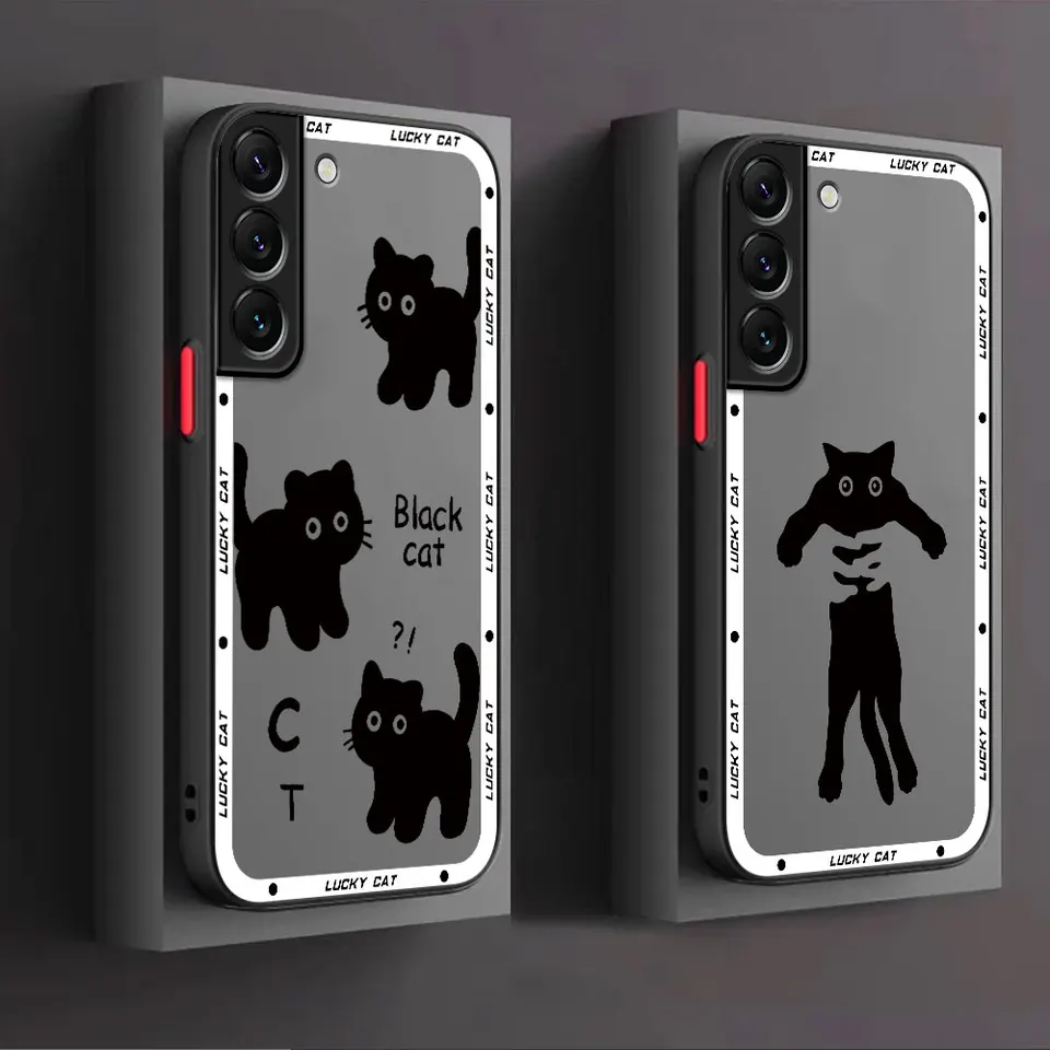 Puzdro na telefón chlebového mačacie pre Samsung Galaxy A72 A73 A24 A55 A54 A34 A32 A22 A13 A33 A14 A52 A23 A53 A35 Cover Luxus