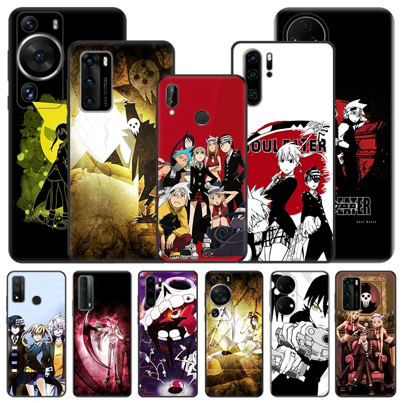 Puzdro na telefón pre Motorola G200 One Fusion G30 G31 Huawei P20 P30 P30 P40 Lite P-Smart Z iPhone6 ​​Soul Eater Cartoon Matte Soft Cover