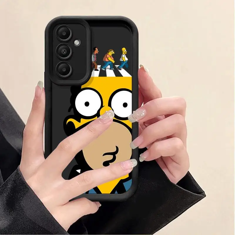 Puzdro na telefón pre Samsung Galaxy A15 A25 A35 A55 A51 A71 A72 A73 A52 A52S A53 A54 5G TPU Silikón Soft Soft Simpsons Simpsons