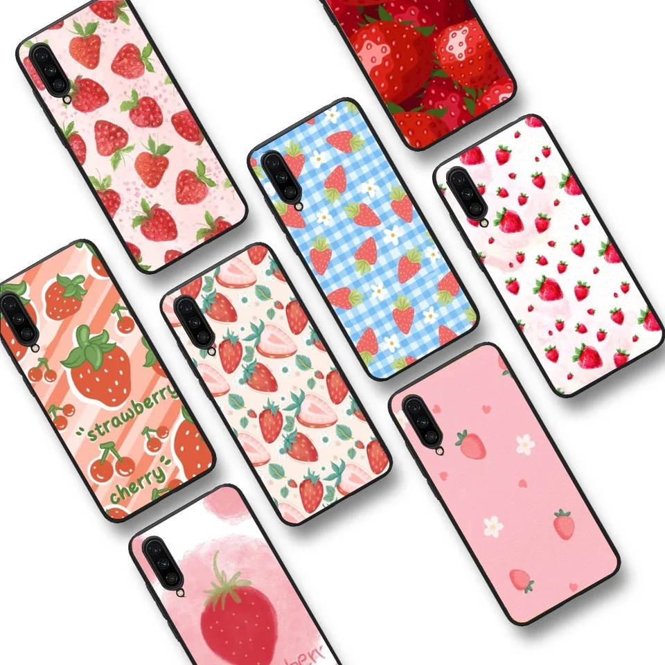 Puzdro na telefón s jahodou pre Xiaomi mi 5x 8 9 10 11 12 Lite Pro 10T POCOX3PRO POCOM3 POZNÁMKA 10 PRO LITE