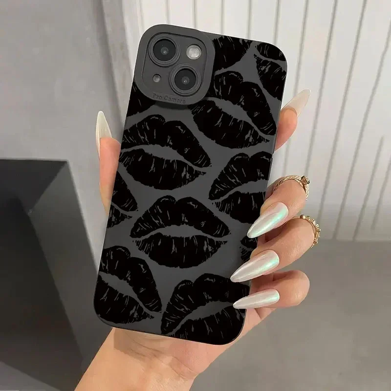Puzdro na telefón s tlačeným telefónom pre iPhone 15 Pro Max Pase iPhone 11 12 13 14 Pro XS Max xr x 7 8 plus mäkký nárazový nárazníkový kryt nárazníka