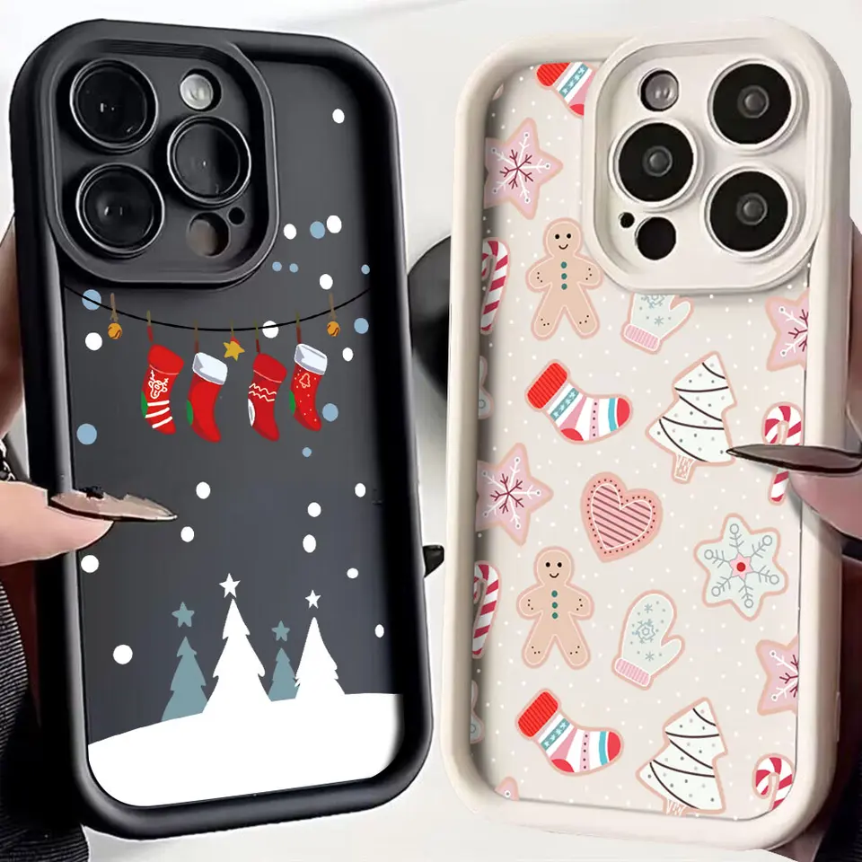 Puzdro na telefón vianočné vzory pre Oppo Reno 2 3 4 5 6 7 7Z 8 8T 10 11f 12 12f Pro Plus 4G 5G Soft TPU Zadný kryt TPU