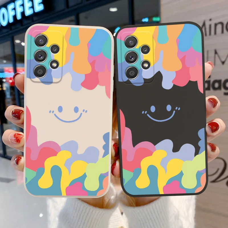 Puzdro na telefónny telefón pre Samsung A54 5G A53 A52S A51 A50 A5 A33 A34 A32 A31 A22 A13 A12 S23 Ultra S22 Plus S21 S20 Fe Soft Cover Cover