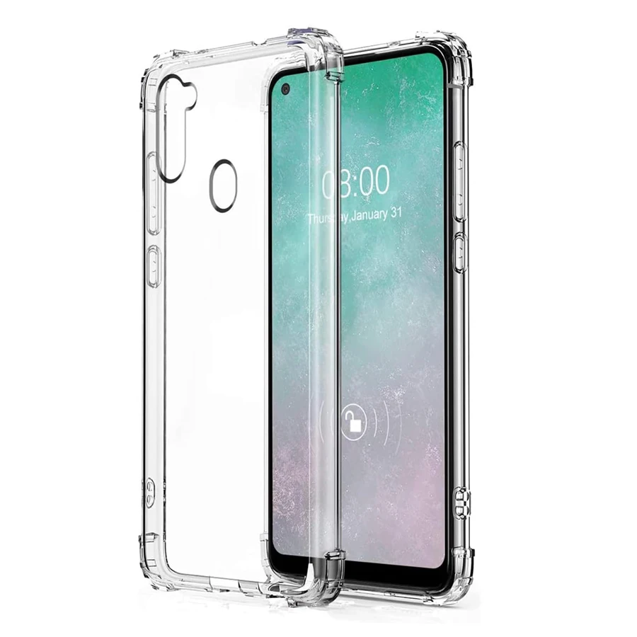 Puzdro o nárazoch pre telefón Samsung Galaxy M01 M11 M21 M31 M51 SLEKTÁLNE PHELL MESPLE M02 M12 M22 M32 M42 M52 M62 Silikónový zadný kryt