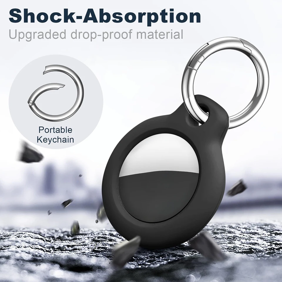 Puzdro pre držiak značiek Apple Air s keychain, tvrdý PC Anti-Drop airtags kľúče reťazec Antidrop Cat Pet Airtags