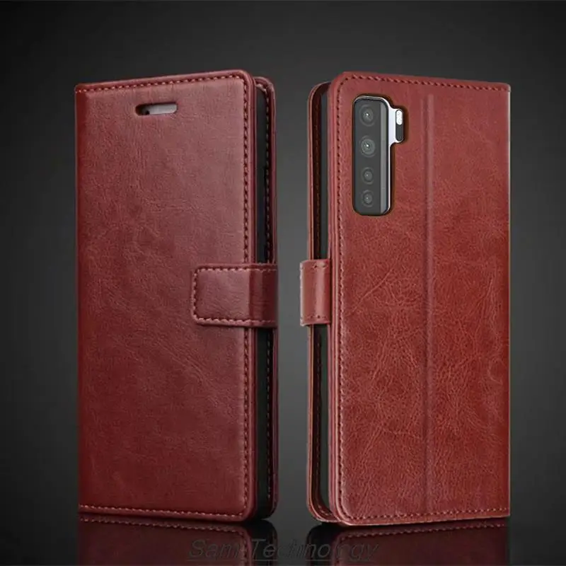 Puzdro pre Huawei P40 Lite 5G držiteľ karty kryt peňaženky Pu Leather Flip Case Retro P40 Lite 5G namontované puzdro Business Fundas Coque