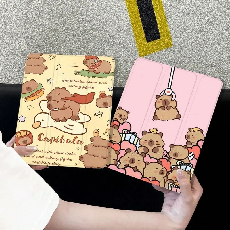 Puzdro pre iPad Air 2024 prípad iPad 10. Gen Air 5. 10,9 Pro 11 2020 iPad 10,2 7. 8. 8. Caphybara Dolls