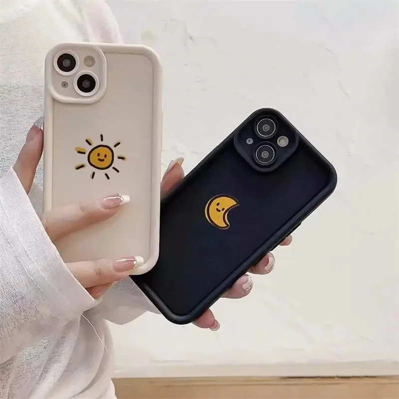 Puzdro pre iPhone 11 13 12 pro max xs max xr x 7 8 6 6s plus 12 13 mini 5 5s kryt matný pár úsmev Soft Case Case