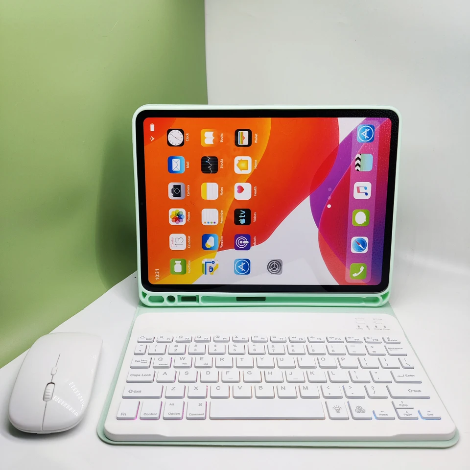Puzdro pre klávesnicu RGB LED pre iPad 10. vzduch 5 vzduch 4 puzdro Pro 11 2022 5. 6. vzduch 2 vzduch 3 Pro 10.5 10.2 7 8. 9. s bezdrôtovou myšou
