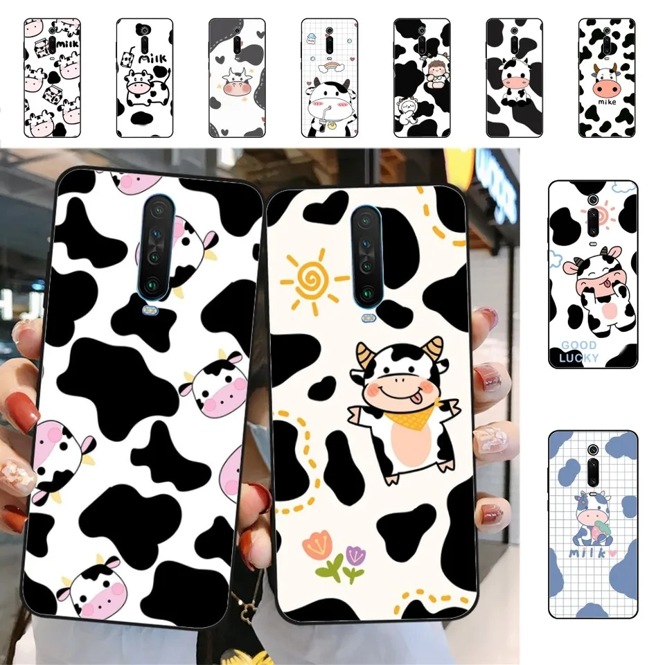 Puzdro pre kravské kravy pre Redmi 5 6 7 8 9 10 Plus Pro 6 7 8 9 A Go K20 K30 K40 Pro Plus F3 Fundas