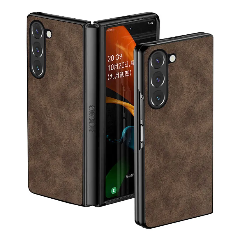 Puzdro pre Samsung Galaxy Z Fold 5 4 3 Luxury Pu Leather pokožka pre Samsung Galaxy Z Fold5 4 3 puzdro
