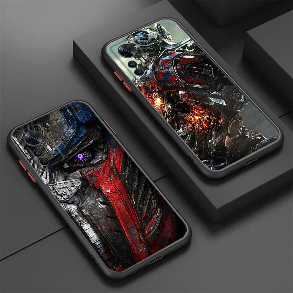 Puzdro pre telefón pre Xiaomi 10t Redmi Poznámka 9 10 Pro 9t 9a 9C 10A 10C 9S 10S 8 7 8T Herokros T-Transformers Black priesvitný obal