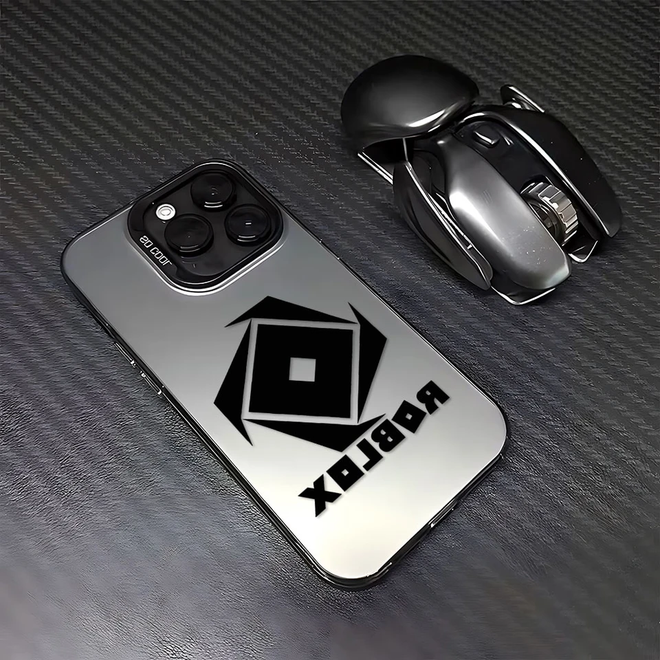 Puzdro pre telefón s horúcimi herný telefón pre iPhone 16 15 14 13 12 11 Mini Pro Max x xr xsmax 8 7 plus r-robloxs anti Fall Matte Back Cover
