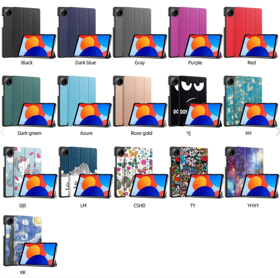Puzdro pre Xiaomi Redmi Pad SE 2024 puzdro 8,7 palca Magnetic Trifold PU kožené stojanové krytie Funda pre Redmi Pad SE 8.7