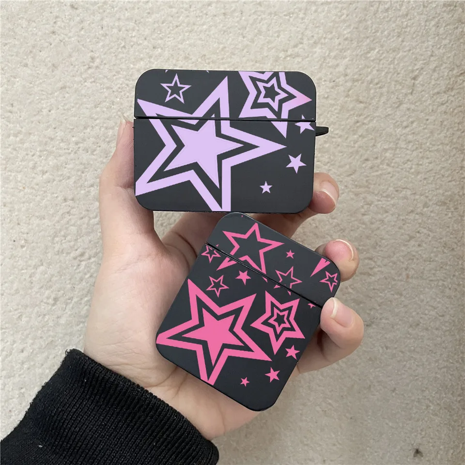 Puzdro slúchadla módy Super Star pre AirPods 1 2 3 Pro Pár bezdrôtového krytu slúchadiel pre vzduchové struky Pro2 nabíjacie box