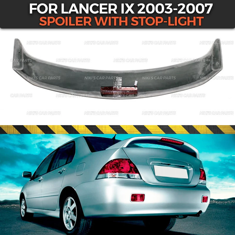 Puzdro spojlera pre Mitsubishi Lancer 9 2003-2007 ABS plastový klasický štýl Aero krídlo dynamické formovanie dekorácie ladenie auta