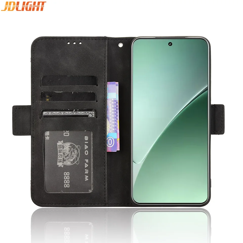Puzdrá peňaženky pre Xiaomi Mi 15/15 Pro Leather Case, Magnetic Uzavarovacia kniha Flip Cover, Držiteľ fotografických kariet, vrecká na mobilné telefóny
