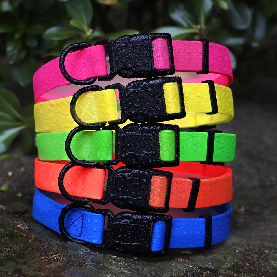 PVC Pet Dog Collar Witerproof Dog Cat Golier Anti Dirty Easy Dable Let Golier pre malé stredne veľké psie doplnky pre domáce zvieratá
