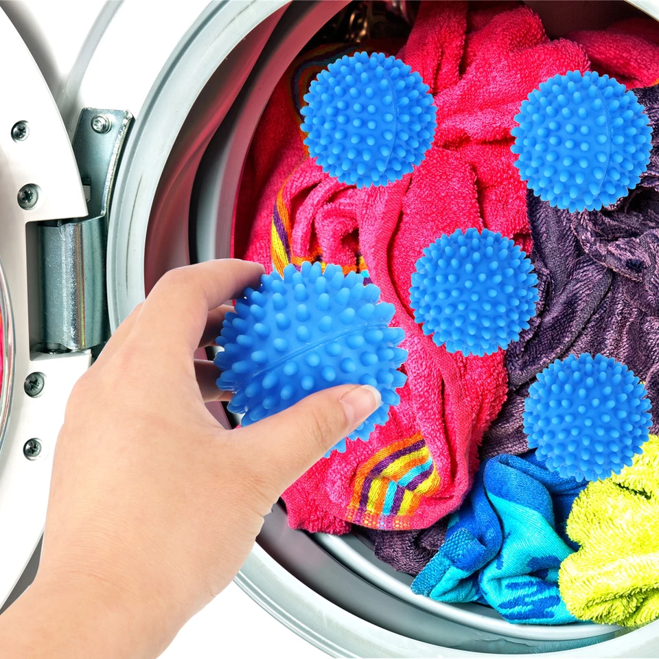 PVC Sušenie gule opakovane použiteľné pre práčka na prádlo gule Magic Wash Washing Tool Cleaning Such Tkanina Zmäkčovač loptičiek