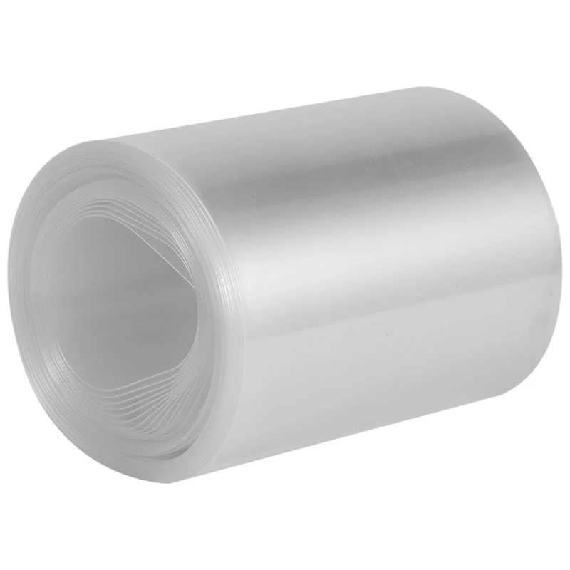 PVC tepelná zmršťovacia trubica 70 mm pre 4 x 18650 zmršťovací film 5 m číry