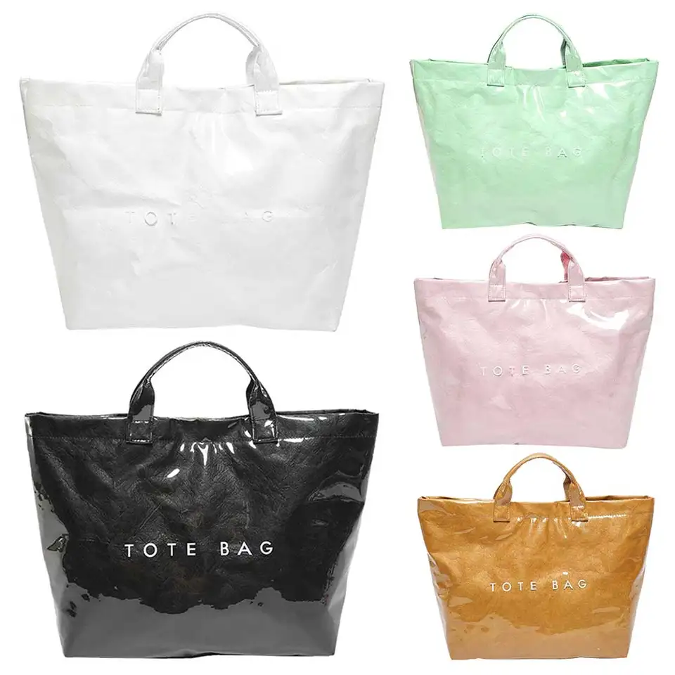 PVC Tote Bag Veľká kapacita Travel nákupná taška Y2K Satchel Cufla pre ženy Práca nakupovanie cestovanie