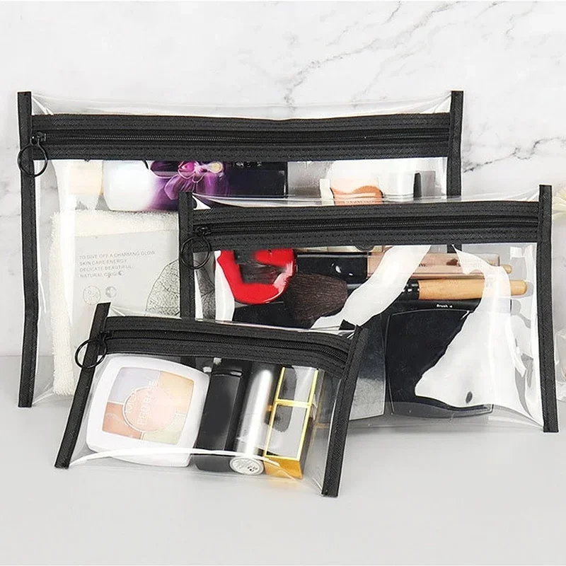 PVC Transparent make -up taška Ženy Kozmetické vrecká toaletná taška na umývanie vrecka Cestovné kozmetické organizátor Kids