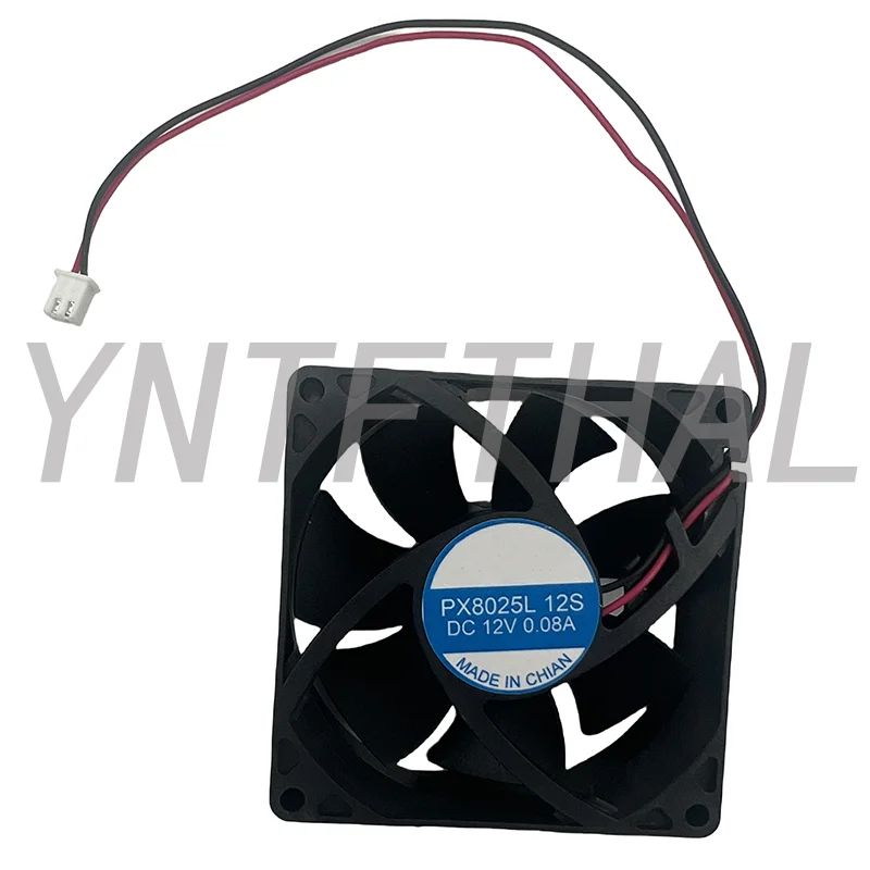 PX8025L 12S DC12V 0,08A 8 cm tichého chladiaceho ventilátora PX8025L12S
