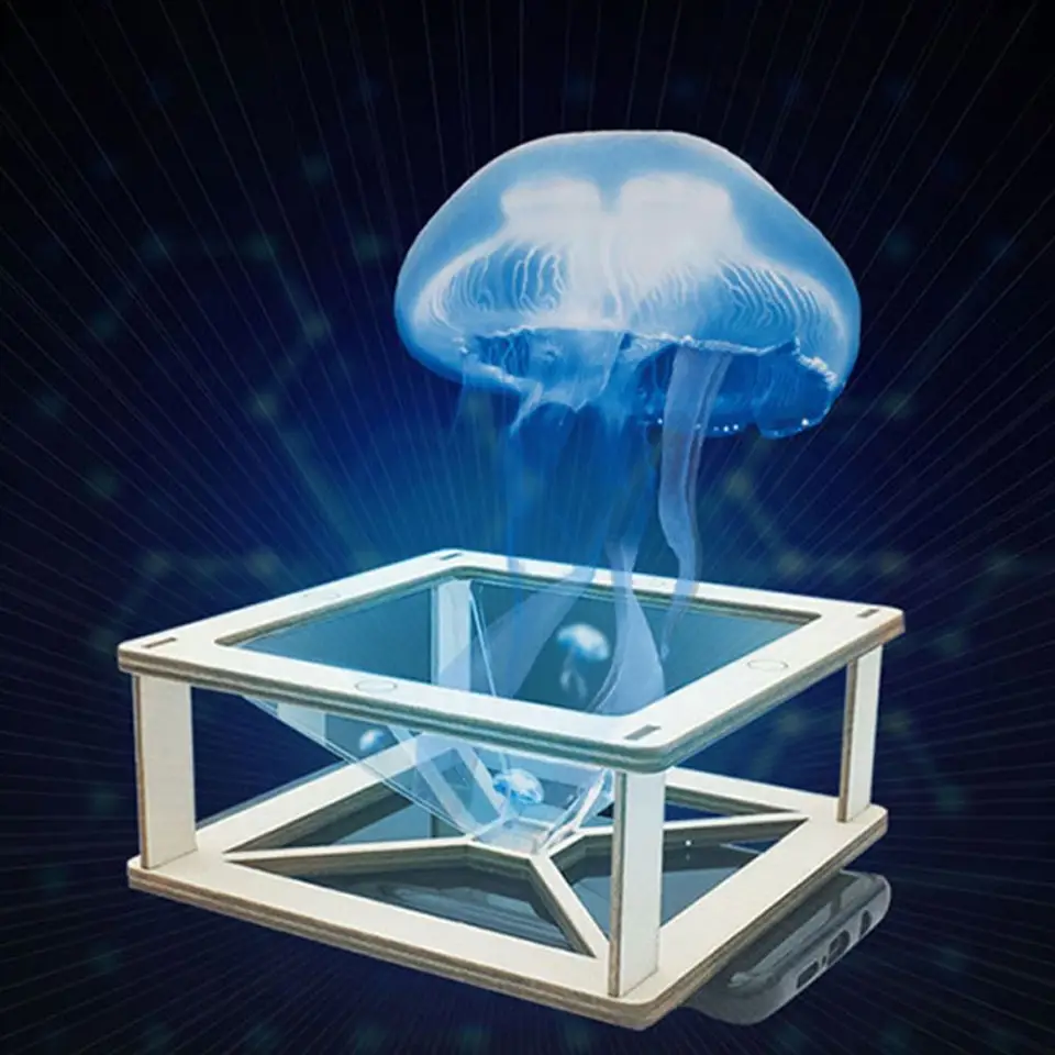 Pyramídový displej stojany darček 3D holografická projekcia Detské vzdelávacie hračky Hologram Hologram projektor parné hračky