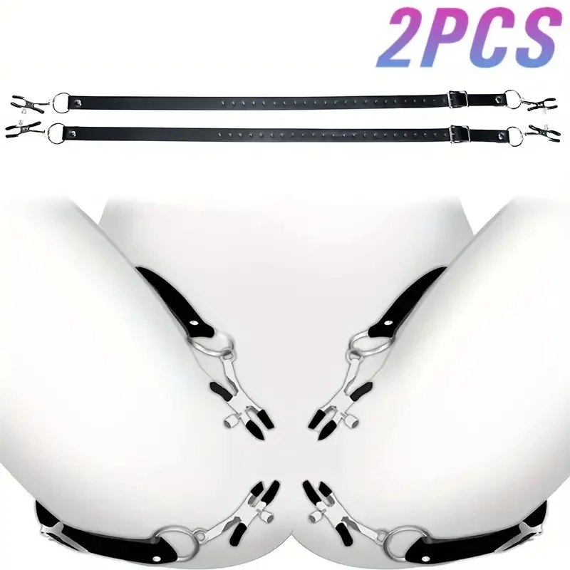 Pyskové dilatátor upína bradavky SM Clitoris to Clitoris Bondage Stretching for Women Dospelý mačička otvorené vaginské stimulátor sexuálne hračky