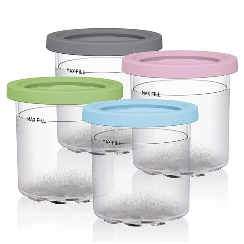 Pádový šálka zmrzliny, zmrzlinové nádoby s viečkami pre ninja smotanové pinty NC301 NC300 NC299AZ Series Series Maker Ice Cream Maker