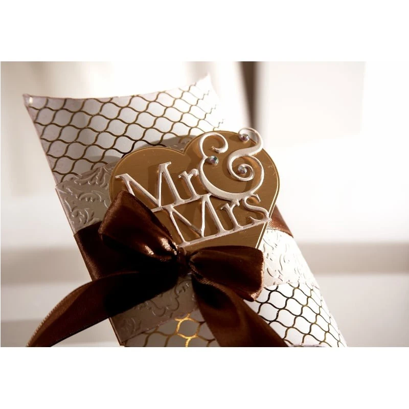 Pán Mrs Words Metal Cutting Dies pre DIY Scrapbooking Embosing Svadobné papierové karty Výroby dekoratívnych remeselníkov Dodávky Nové 2018