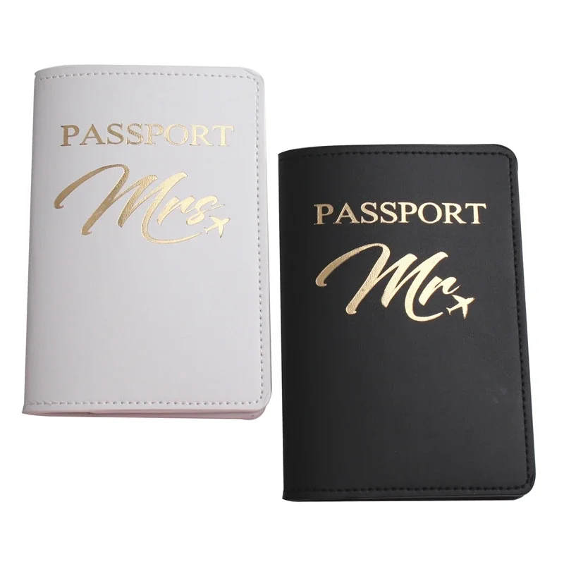 Pán pani Lover Pár Passport Cover vyšíva