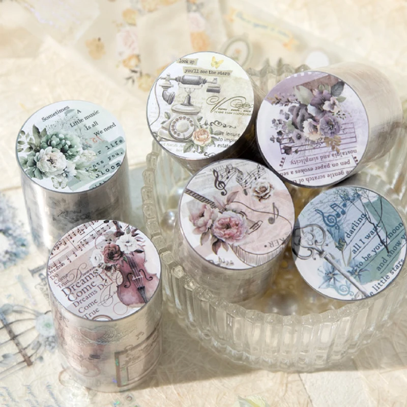 Pán papier 6style 1Roll/taška Matte Pet Tape pre domácich majstrov pre domácich kúti