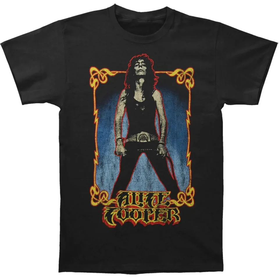 Pánska Alice Cooper Vintage Whip Wased Slim Fit tričko stredne čierna