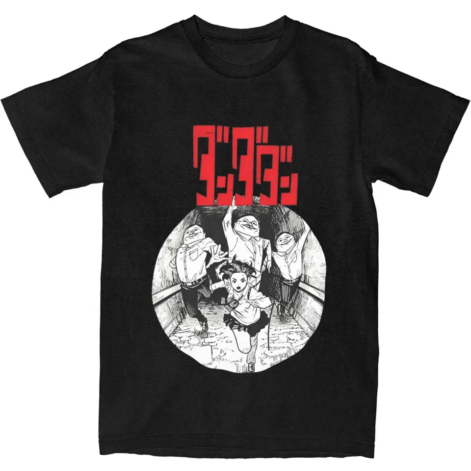 Pánska dandadánska manga ayase bežecká anime tričká Pure Cotton Tops Beach s krátkym rukávom tričko o ne-neck