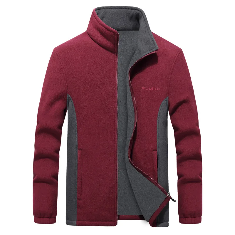 Pánska fleece bunda jesenná pružina Veľká veľkosť Veľká a vysoká mužská odevná bunda vložka Mardigan plus veľkosť kabátu muž 9xl 8xl 7xl 6xl