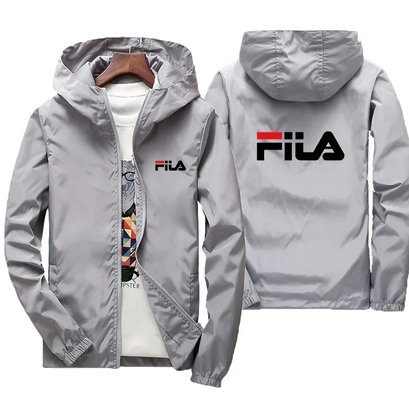 Pánska jarná a jesenná bunda s kapucňou vonkajšia vodotesná rybárska bunda zips s kapucňou Top Windproof Comfort Comfort Comfort Casua