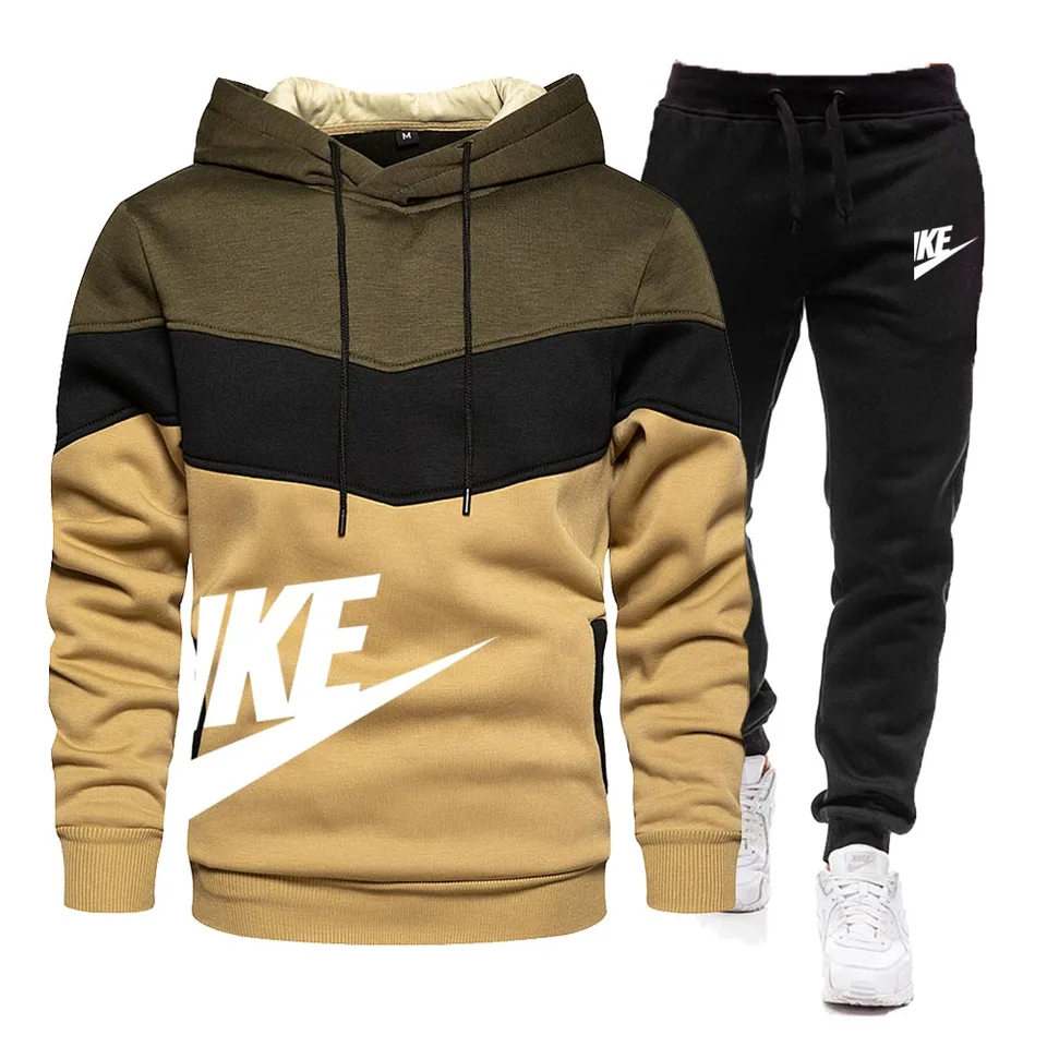 Pánska mikina a nohavice nasadené neformálne traťové súpravy Zip Up Hoodie Sports Brand Obliekanie potia Nastvare jesenná zima Nový 2024