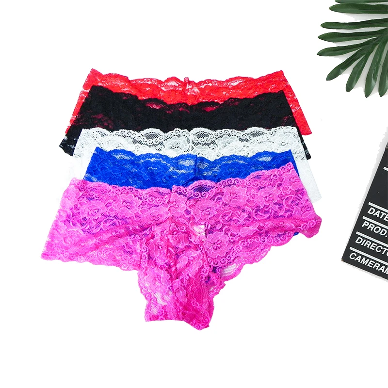 Pánska sexy čipka boxer Flora Pozrite sa cez spodnú bielizeň exotické priehľadné sissy crossdressdresing spodná bielizeň priedušná šupinatá vrecká nohavičky